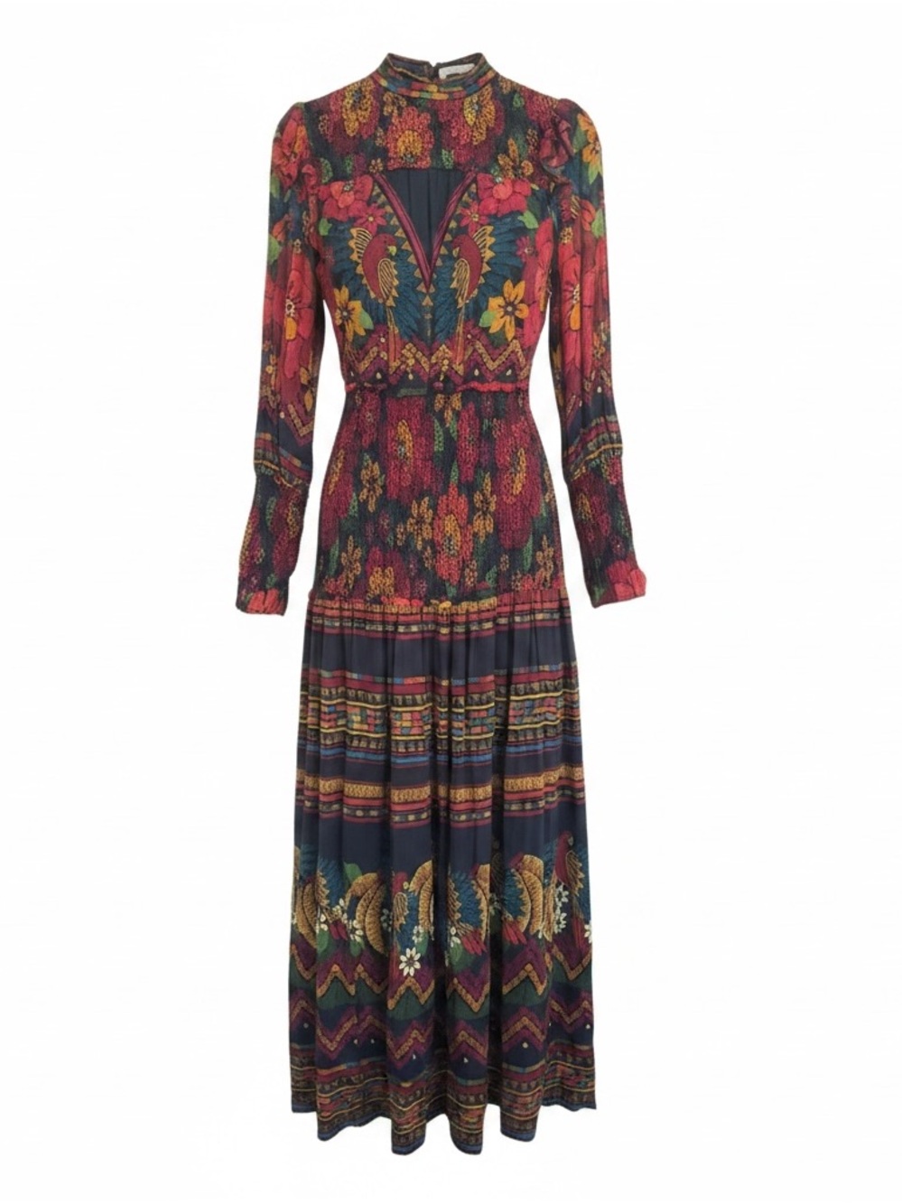 FARM Rio Botanical Tiered Maxi Dress SIZE M - Picture 5 of 5